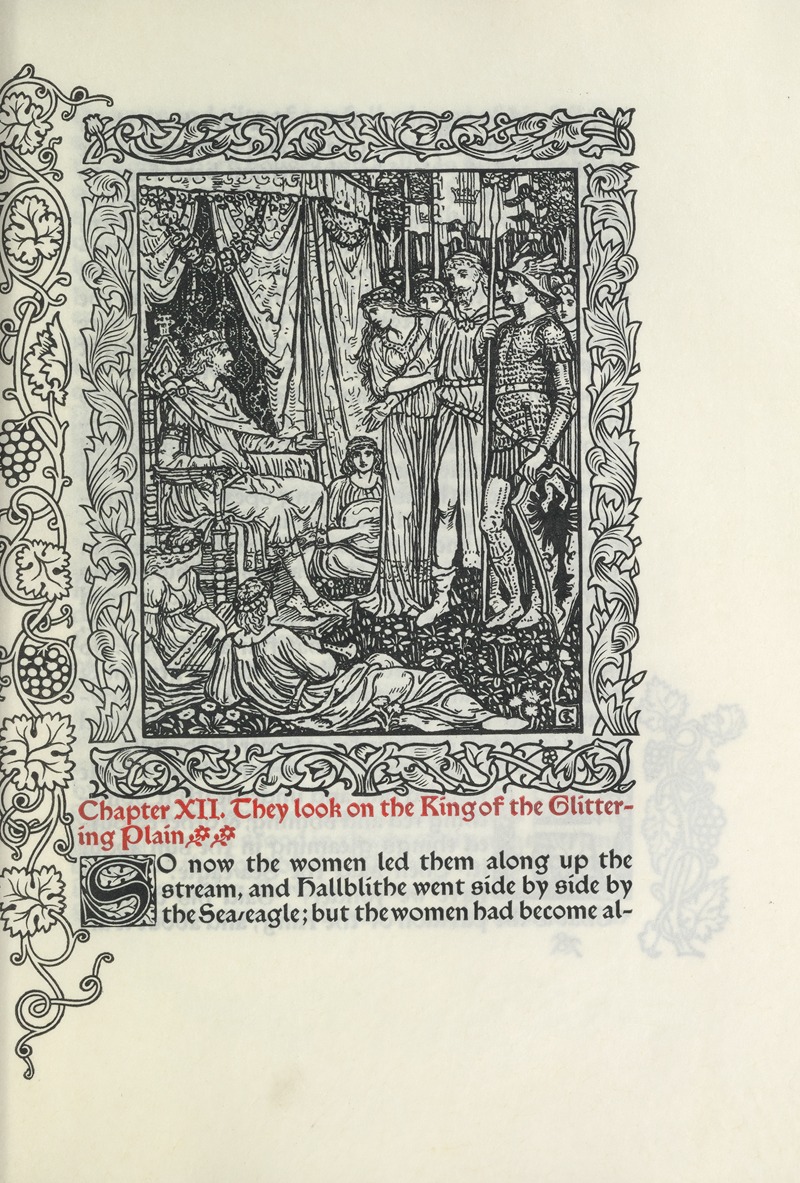 Walter Crane - Chapter XII. They look on the King of the Glittering Plain