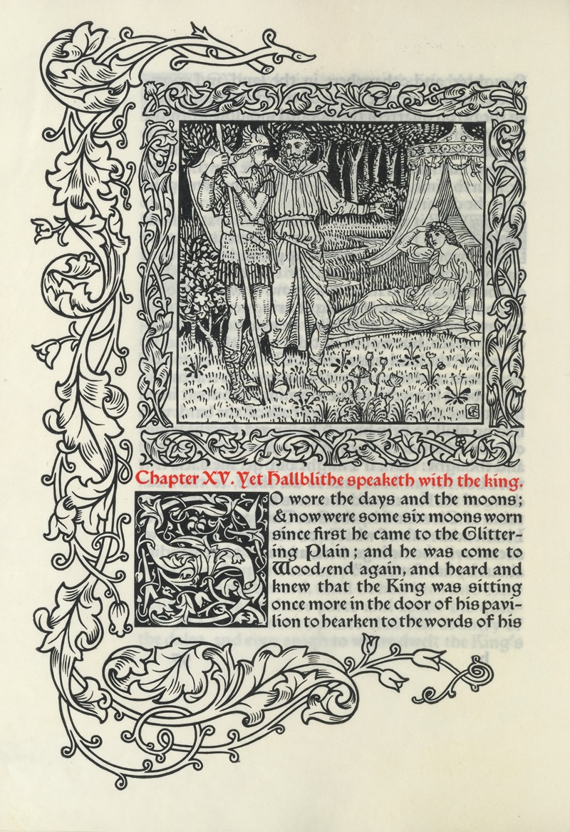 Walter Crane - Chapter XV. Yet Hallblithe speaketh with the King