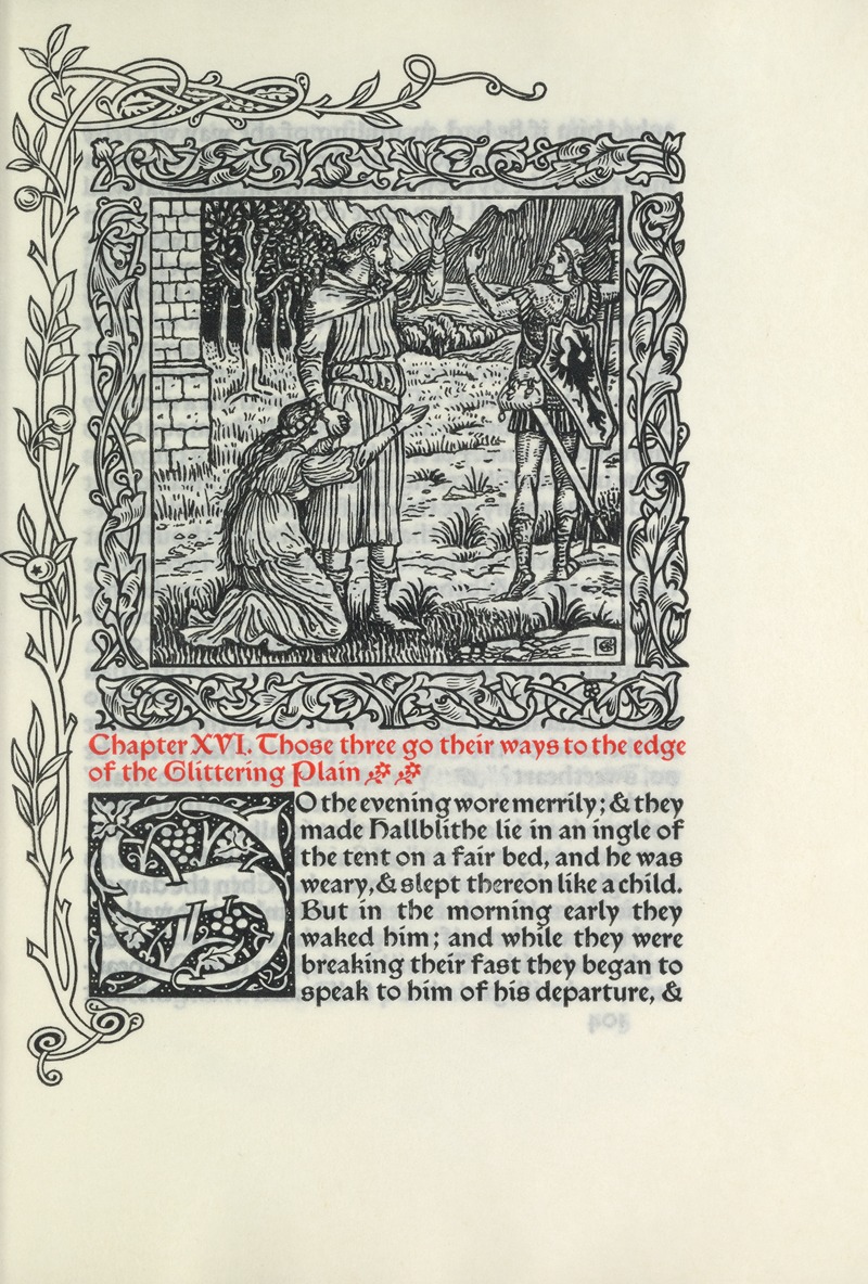 Walter Crane - Chapter XVI. Those three go their ways to the edge of the Glittering Plain