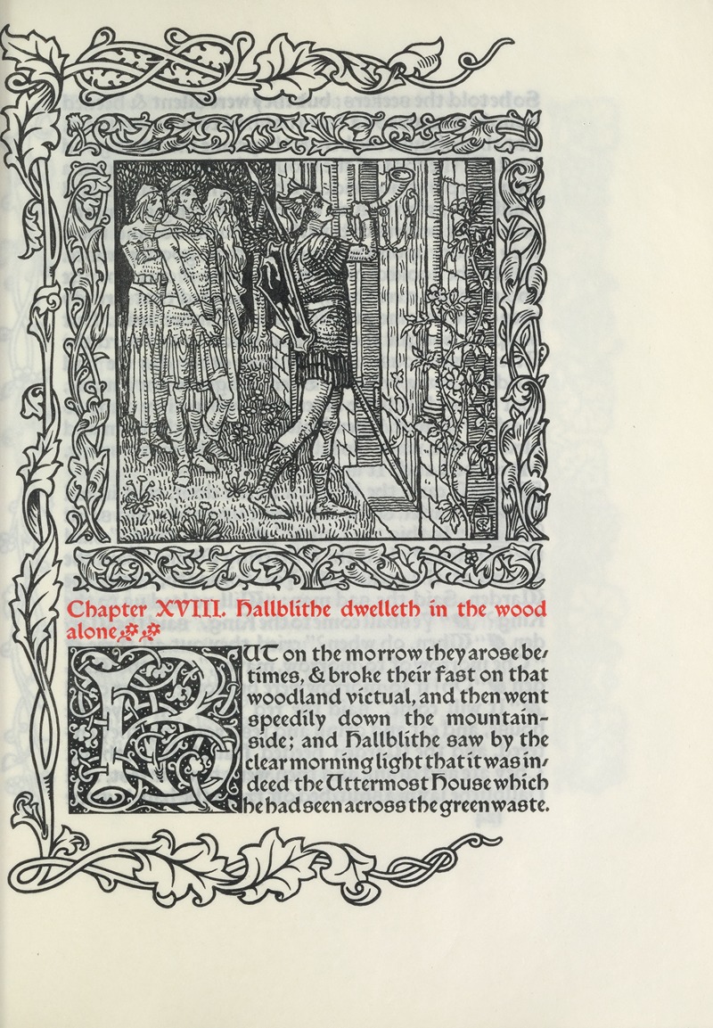 Walter Crane - Chapter XVIII. Hallblithe dwelleth in the wood alone