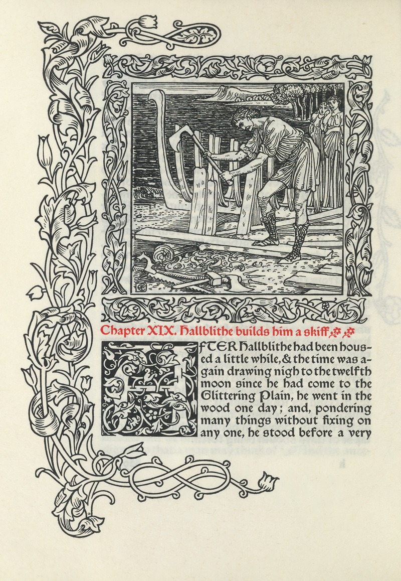 Walter Crane - Chapter XIX. Hallblithe builds him a skiff