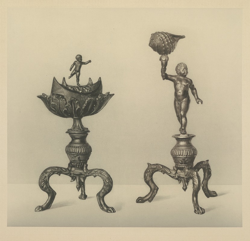 Wilhelm von Bode - Lamp In The Form Of A Boy Holding A Cornucopia; Lamp With Double Burner – Workshop Of Riccio