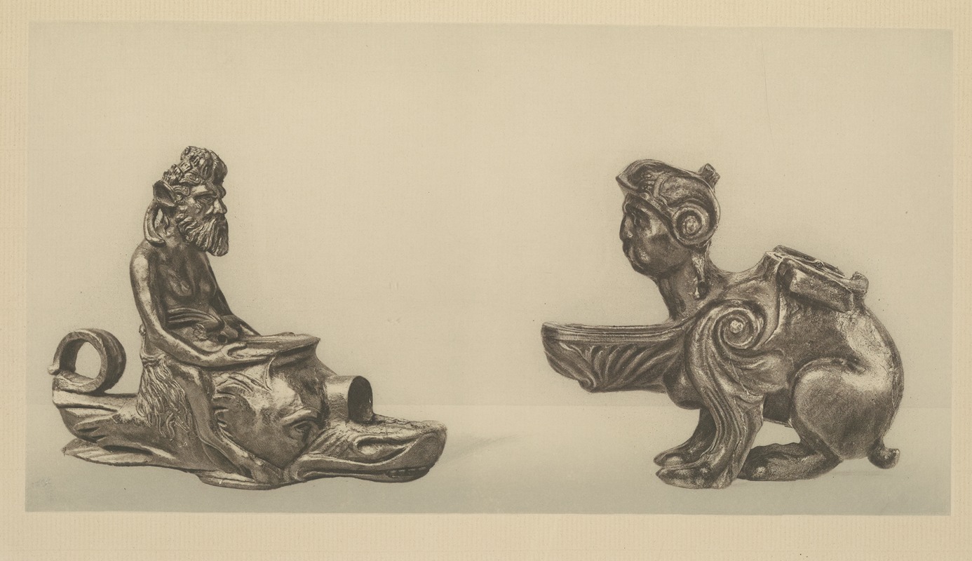 Wilhelm von Bode - Lamp Formed As A Chimera – XVI Century, Style Of Andrea Riccio; Sea-Monster Formed As A Lamp – Workshop Of Riccio