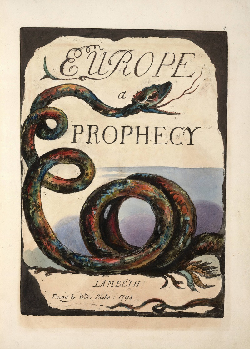 William Blake - Title Page