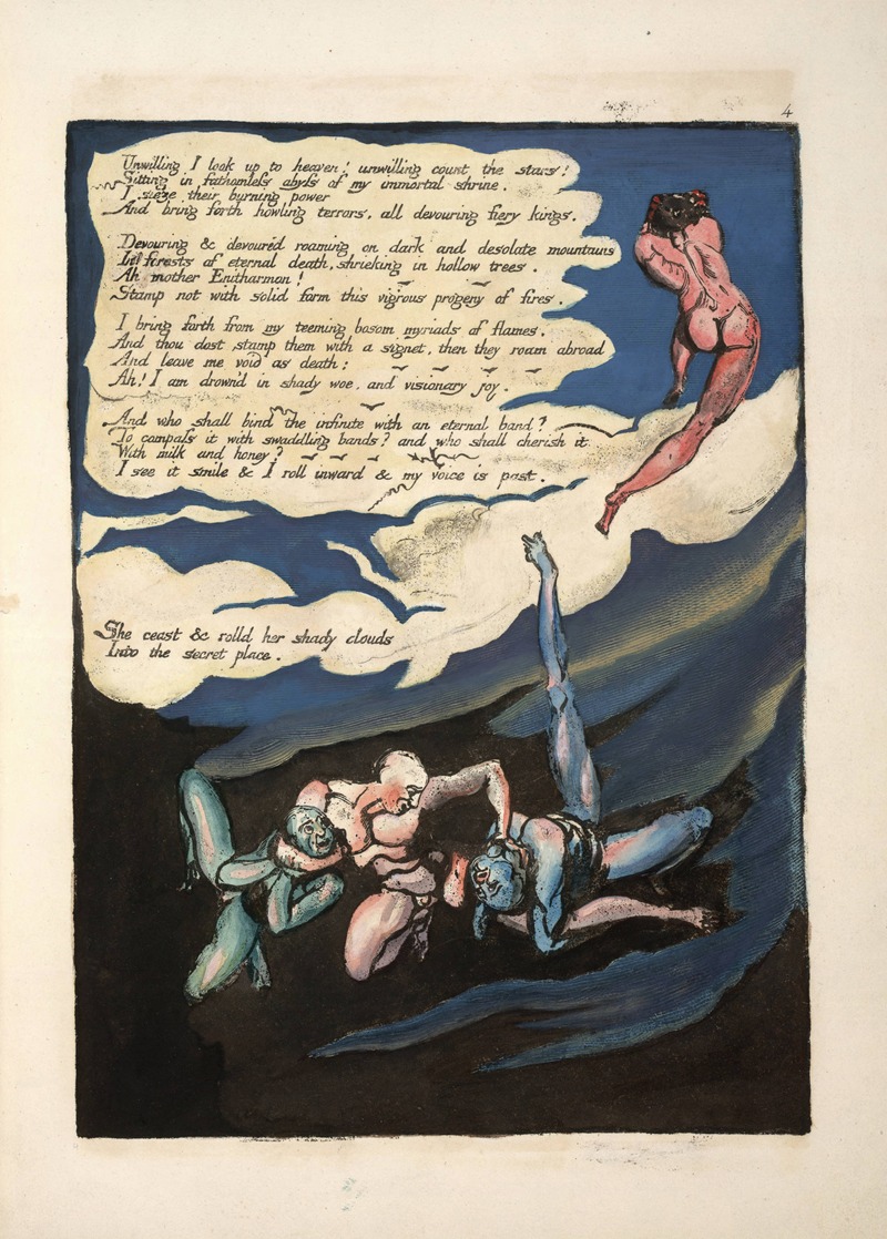 William Blake - Unwilling I look up …