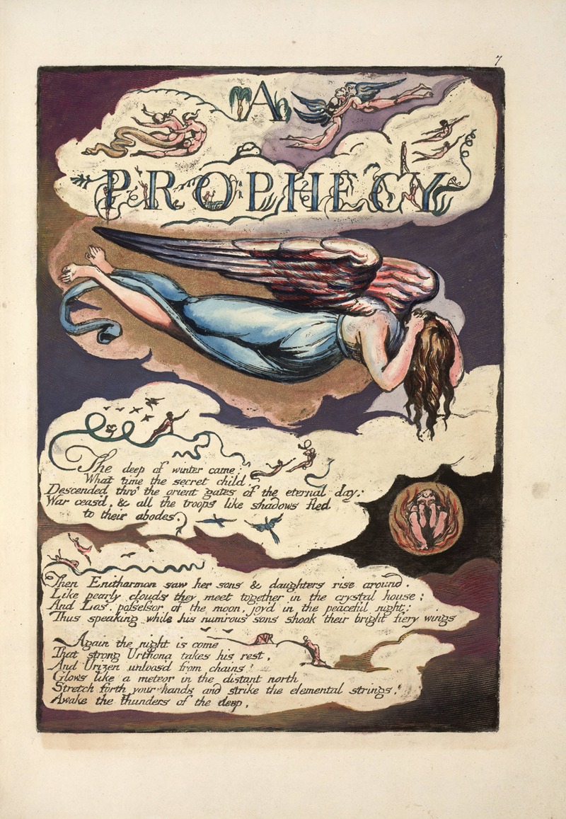 William Blake - A prophecy; the deep of winter came …
