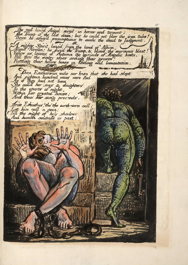 William Blake - The red limb’d Angel …