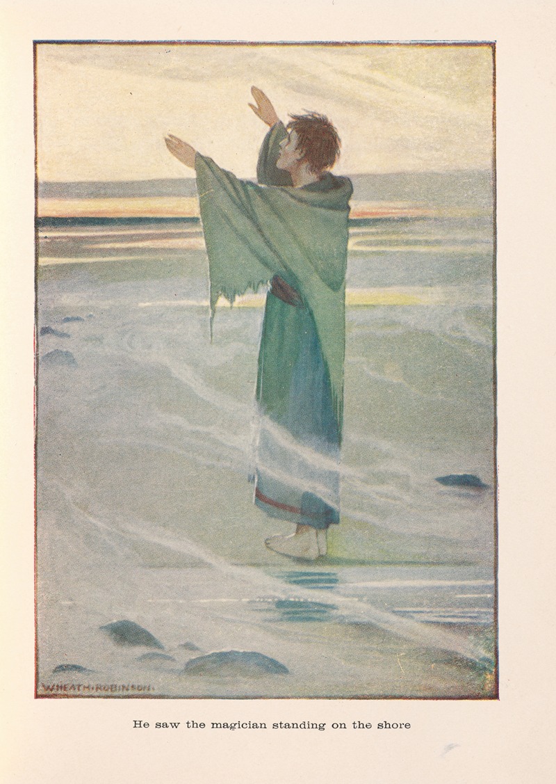 William Heath Robinson - Dorigen; He saw the Magician standing on the shore