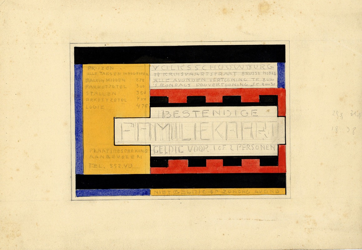 Albert Daenens - Reclame voor theater