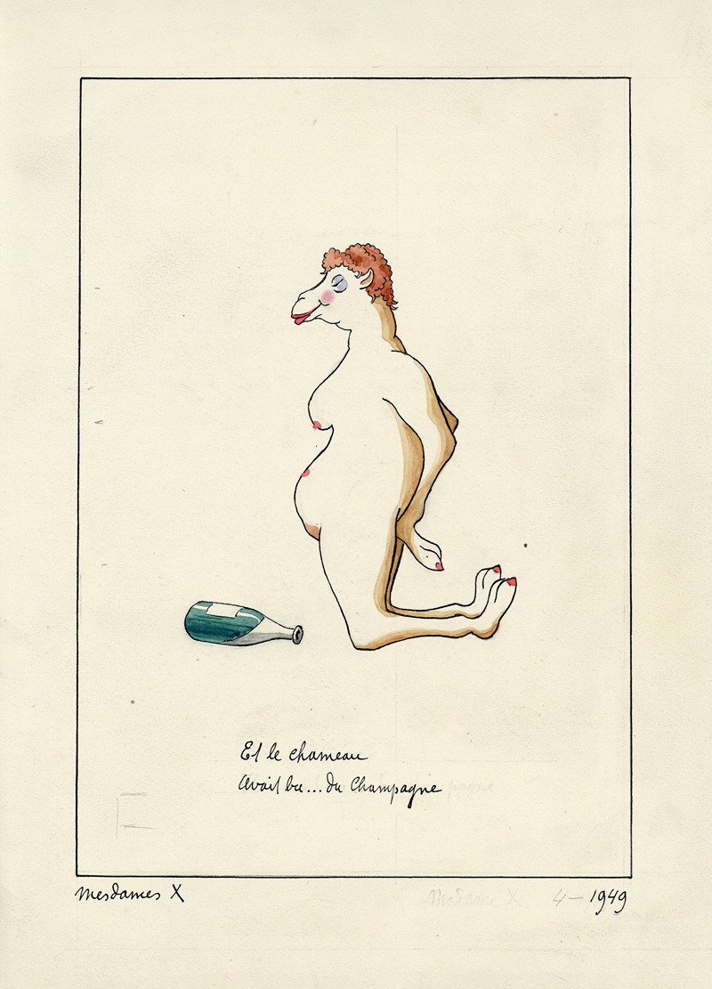 Albert Daenens - Reclameontwerp voor champagne