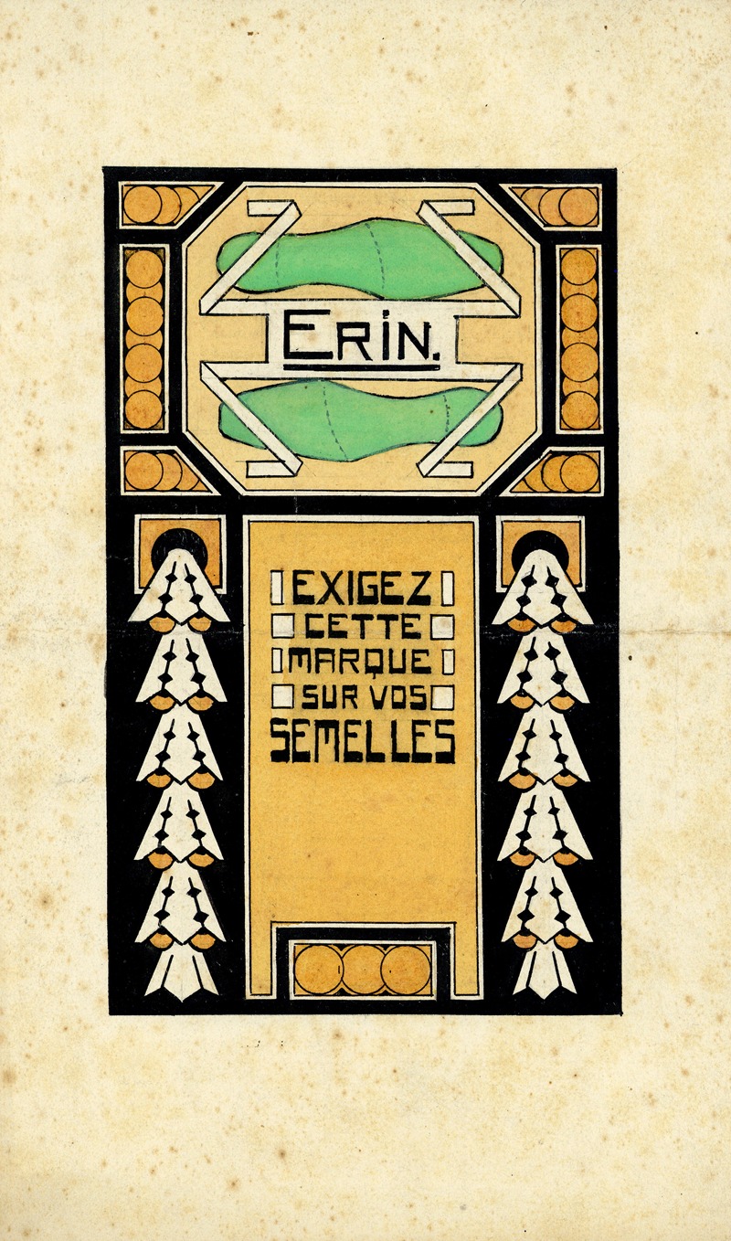 Albert Daenens - Reclameontwerp voor ‘Erin’