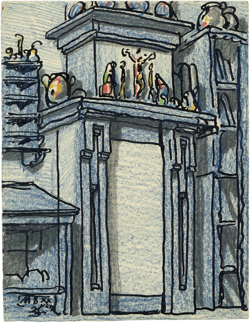 Alfred Ost - A.Schouw van Osthuis Ramstraat en B. Schets