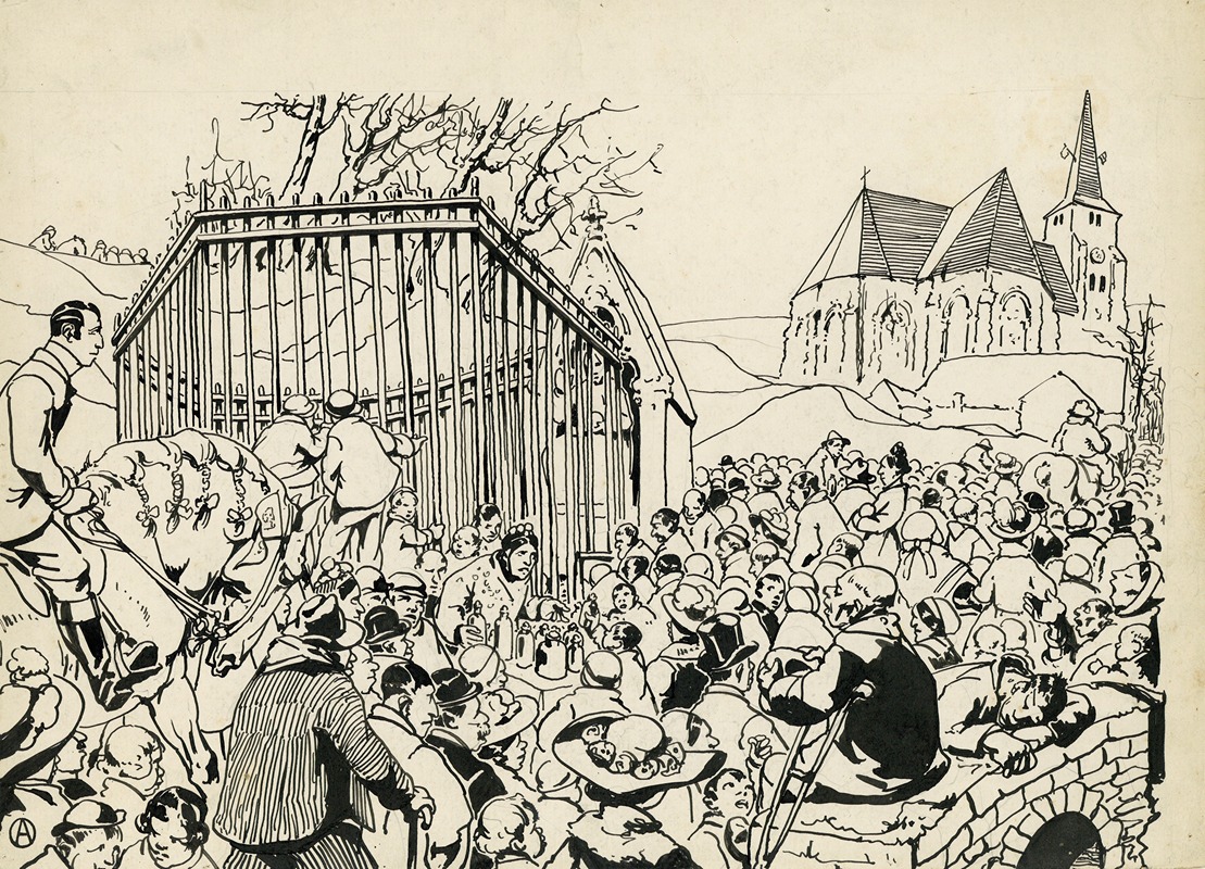 Alfred Ost - Bedevaartprocessie en volkstoeloop