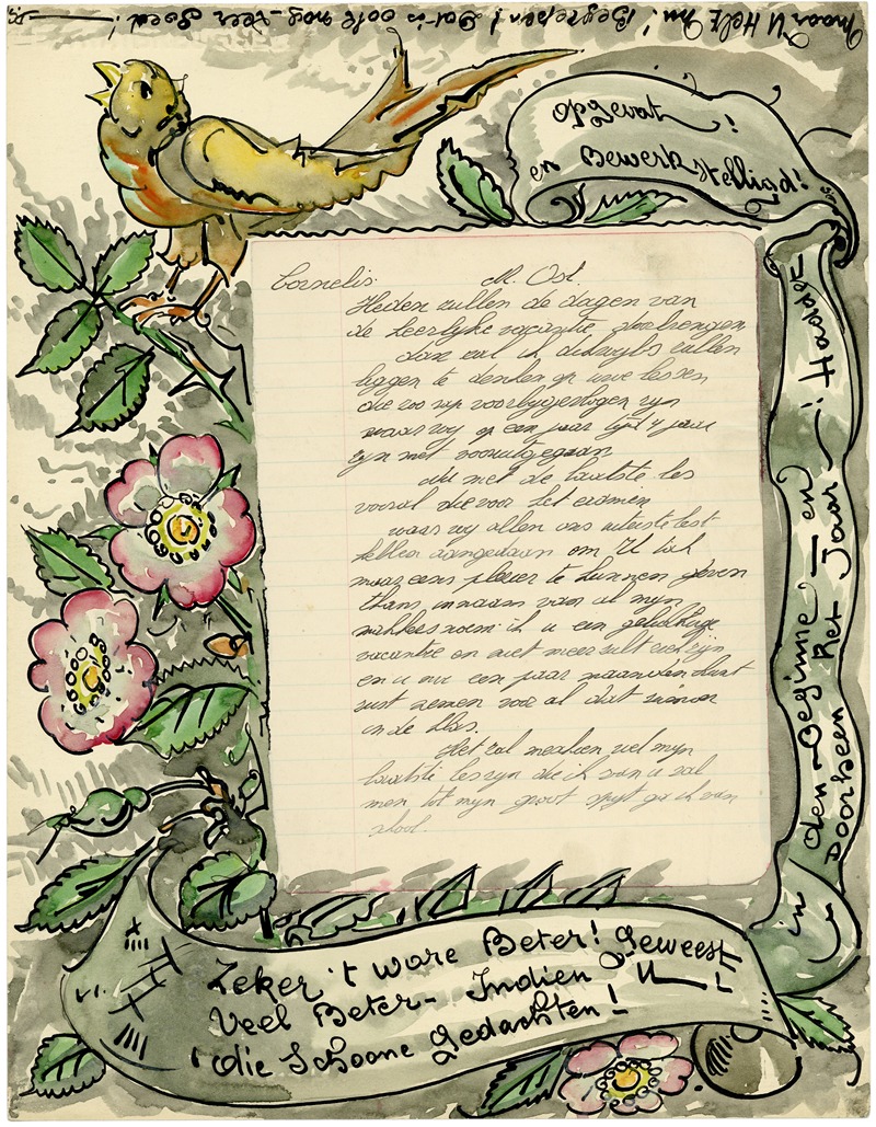 Alfred Ost - Brief Cornelis