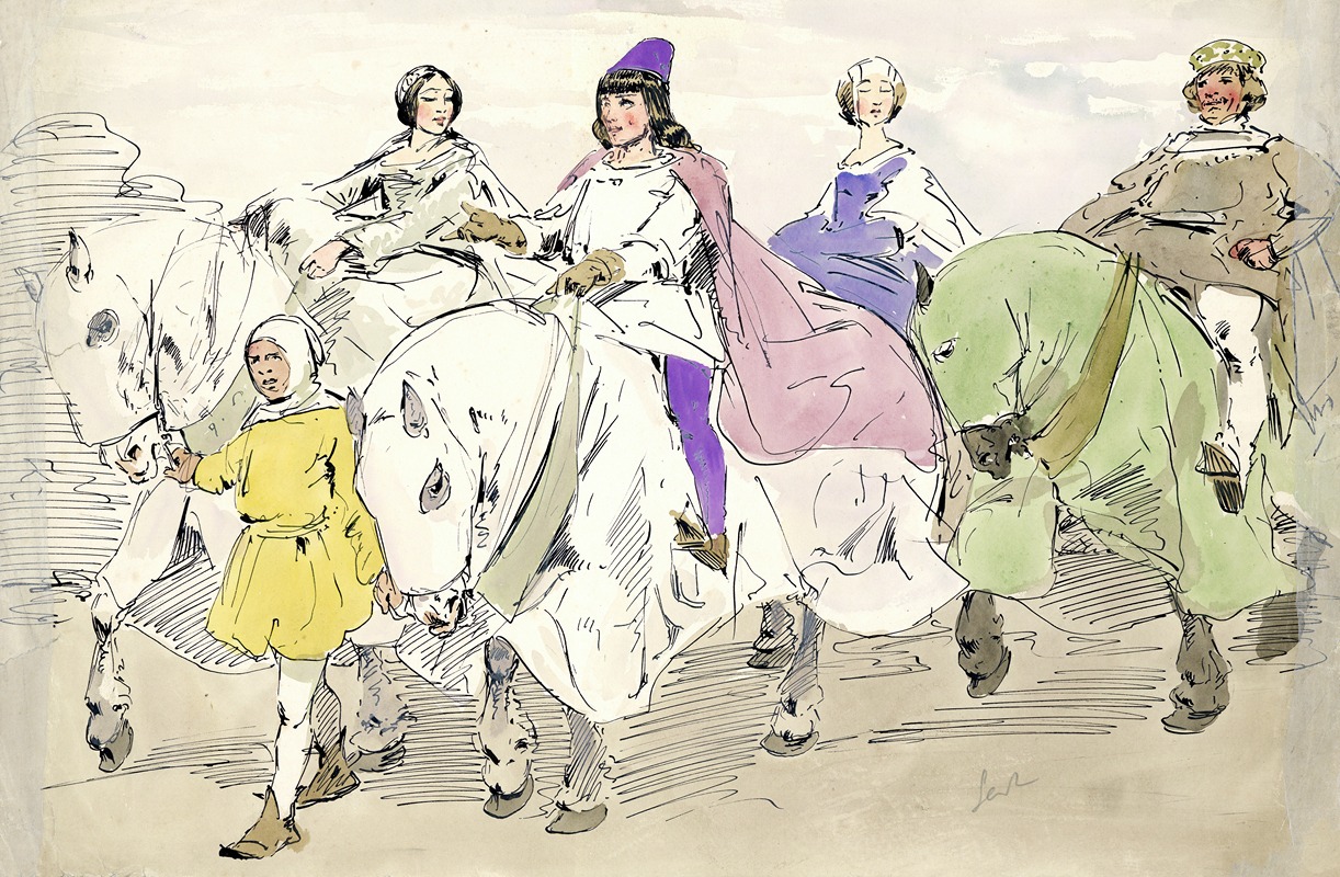 Alfred Ost - Edellieden te paard