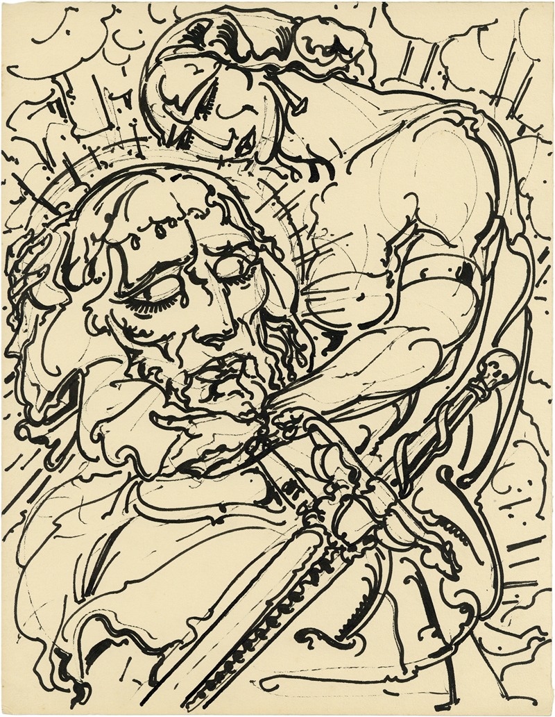Alfred Ost - Figuur met dolk