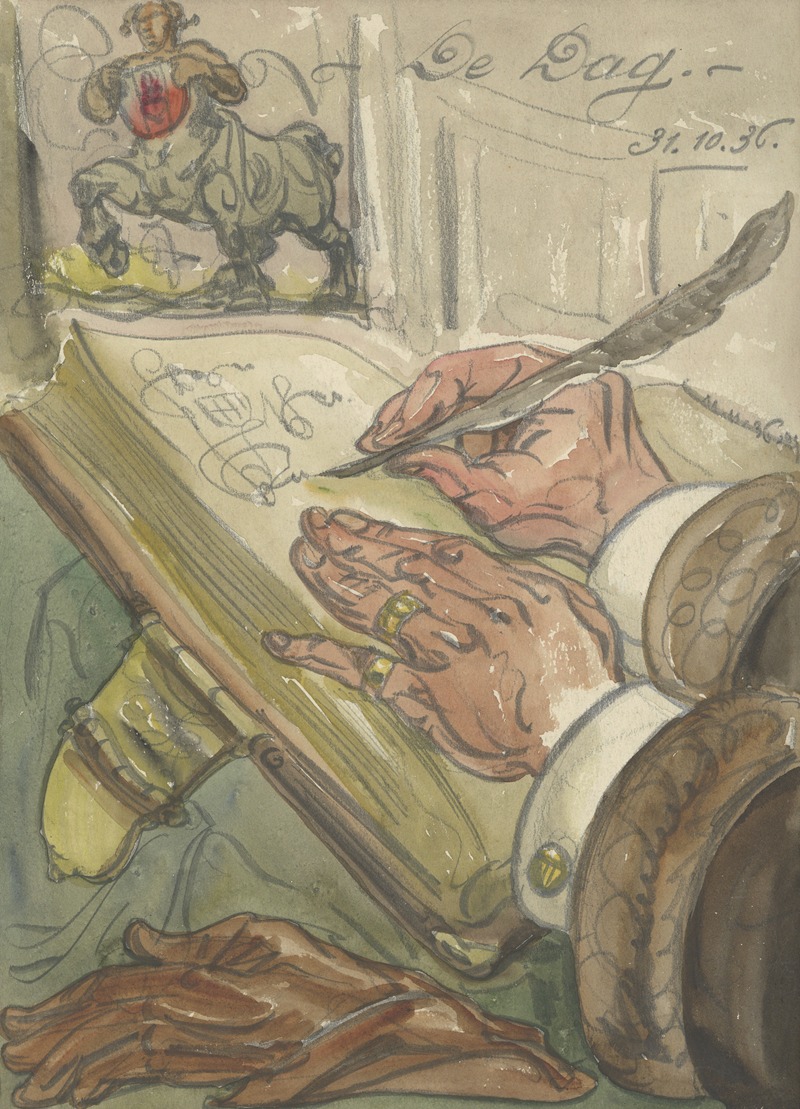 Alfred Ost - Illustratie bij De Dag oct 1936