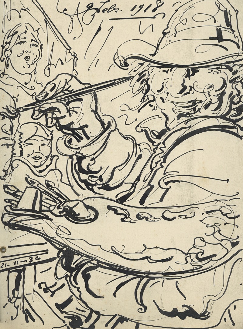 Alfred Ost - Illustratie bij De Kunst feb 1918
