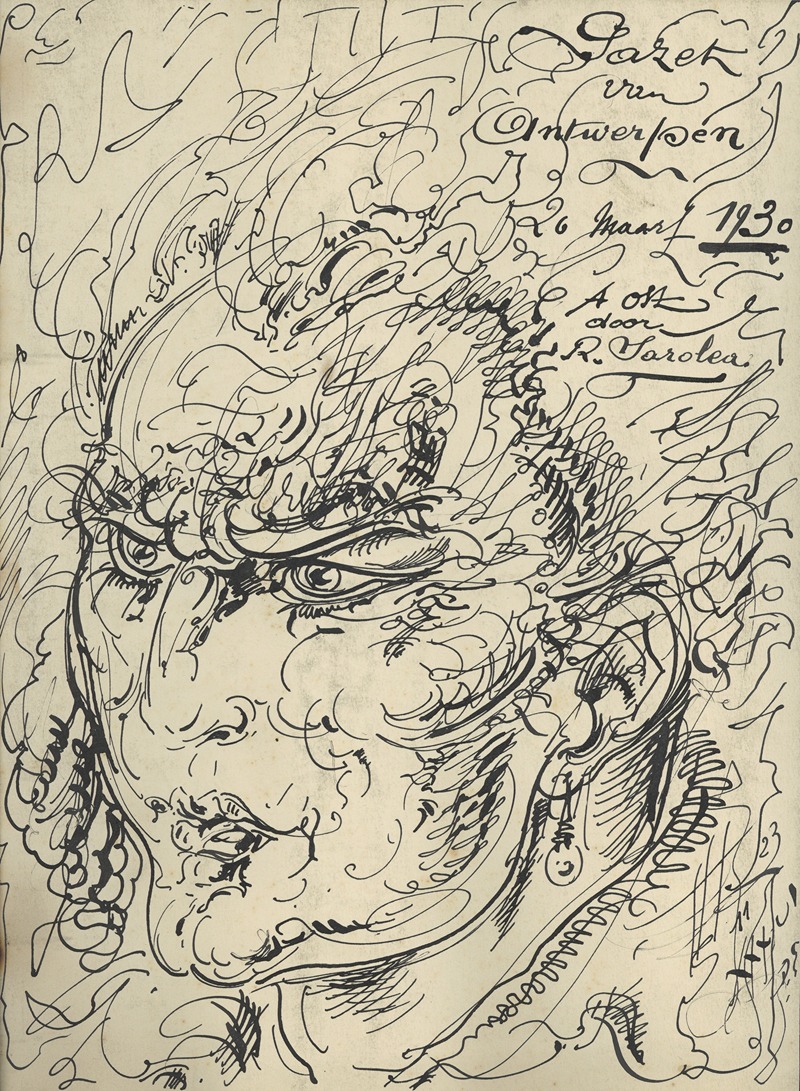 Alfred Ost - Illustratie bij Gazet van Antwerpen march 1930