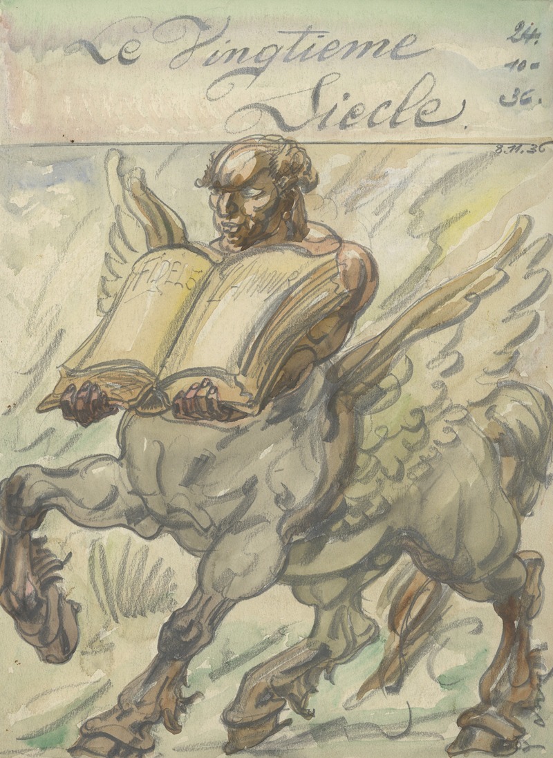 Alfred Ost - Illustratie bij Le Vingtieme siecle – oct 1936