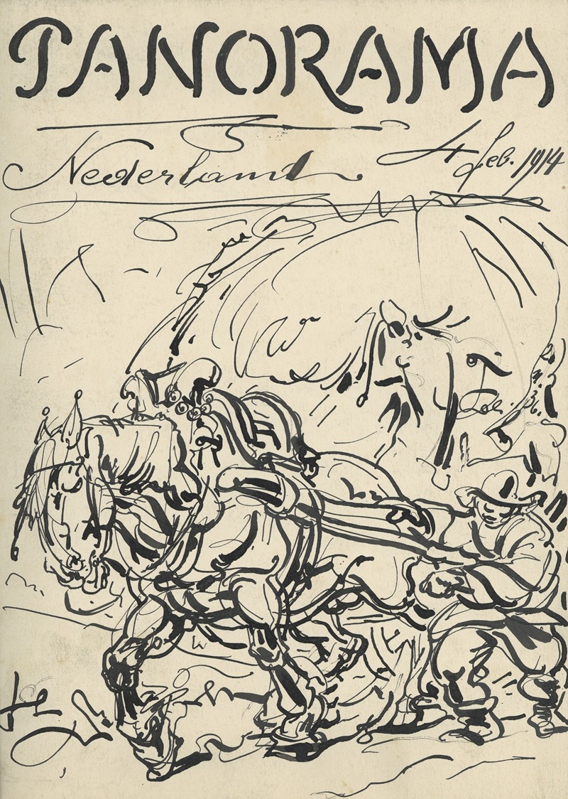 Alfred Ost - Illustratie bij Panorama Nederland feb 1914