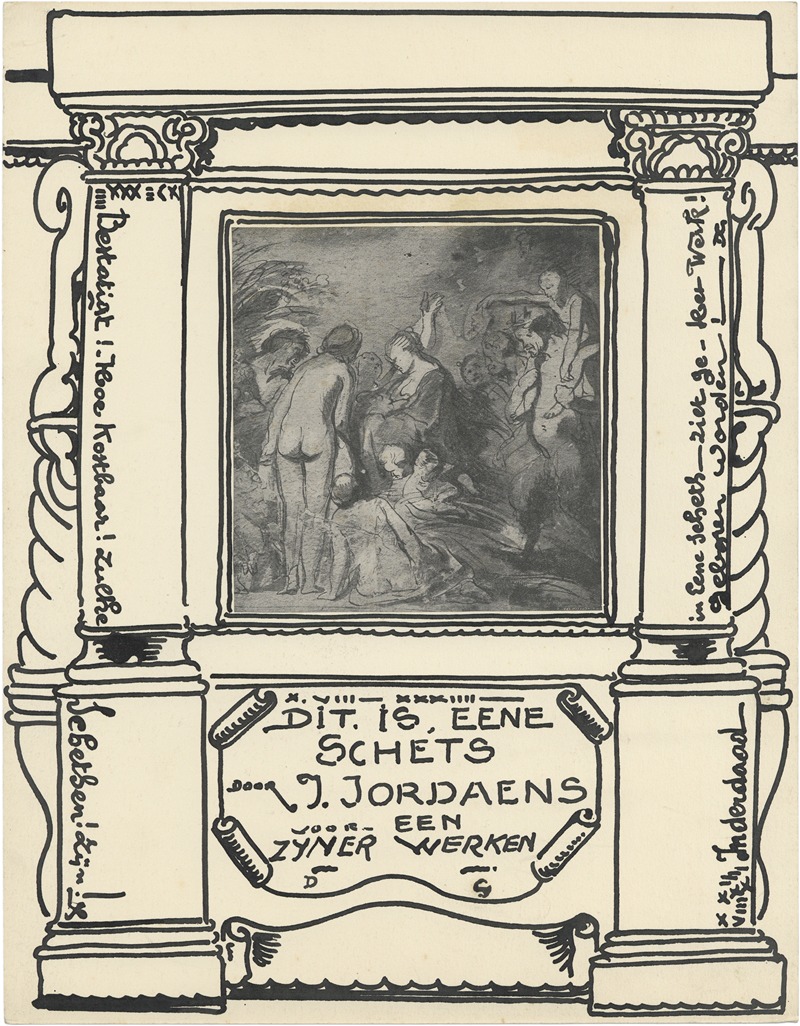 Alfred Ost - Schets van Jacob Jordaens