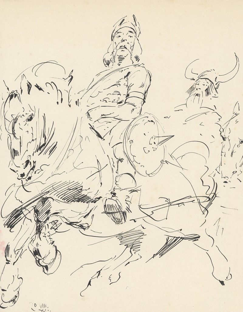 Alfred Ost - Vikingen te paard