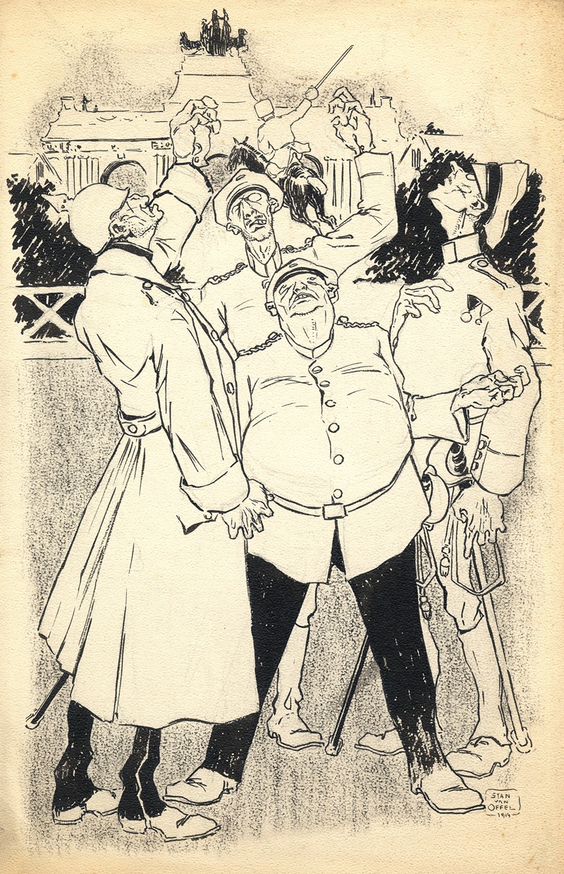 Constant van Offel - Bezoek van den Franschen vlieger