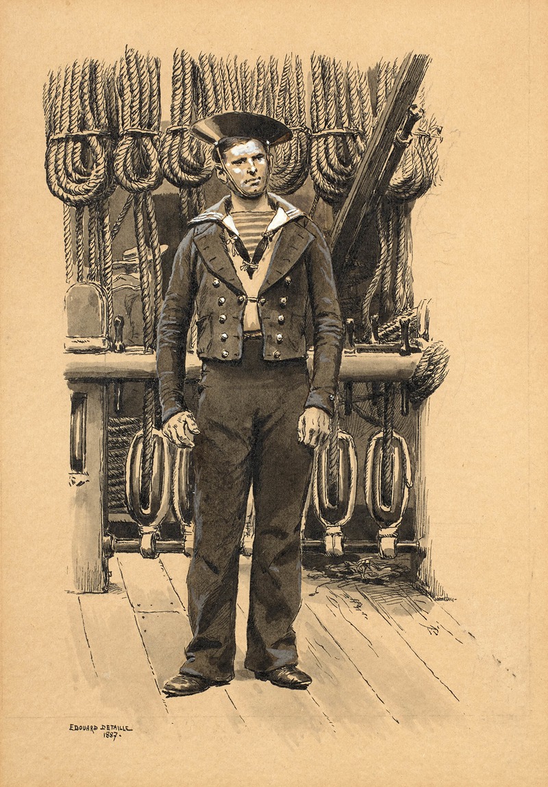 Edouard Detaille - Marin posant