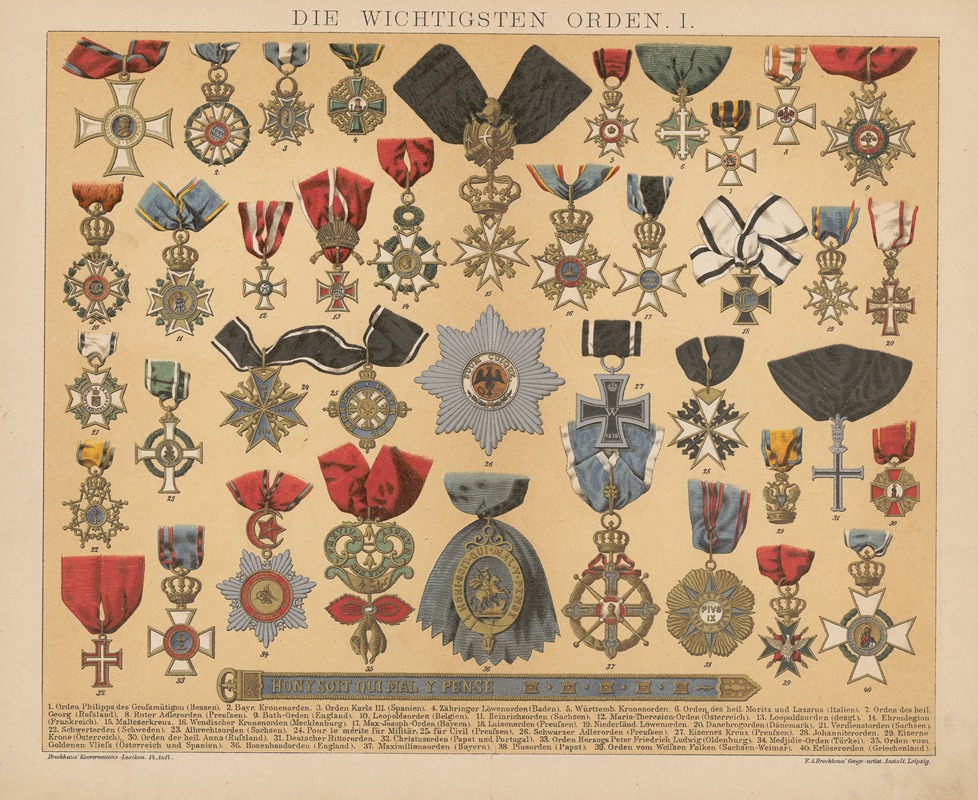 F.A. Brockhaus - Die Wichtigsten Orden
