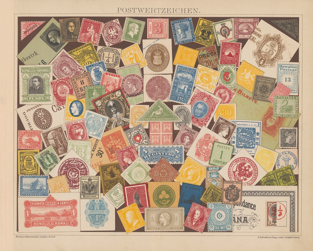 F.A. Brockhaus - Postwertzeichen