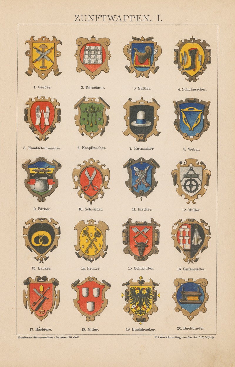 F.A. Brockhaus - Zunftwappen