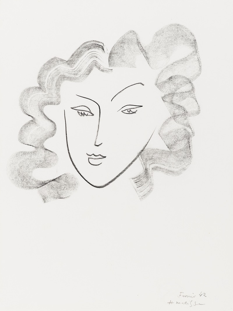 Henri Matisse - Chevelure ruban de fumée