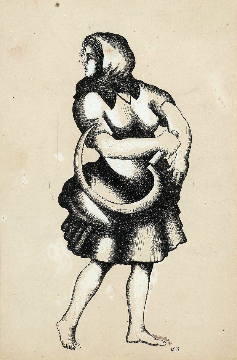 Victor Barthe - Femme à la faucille