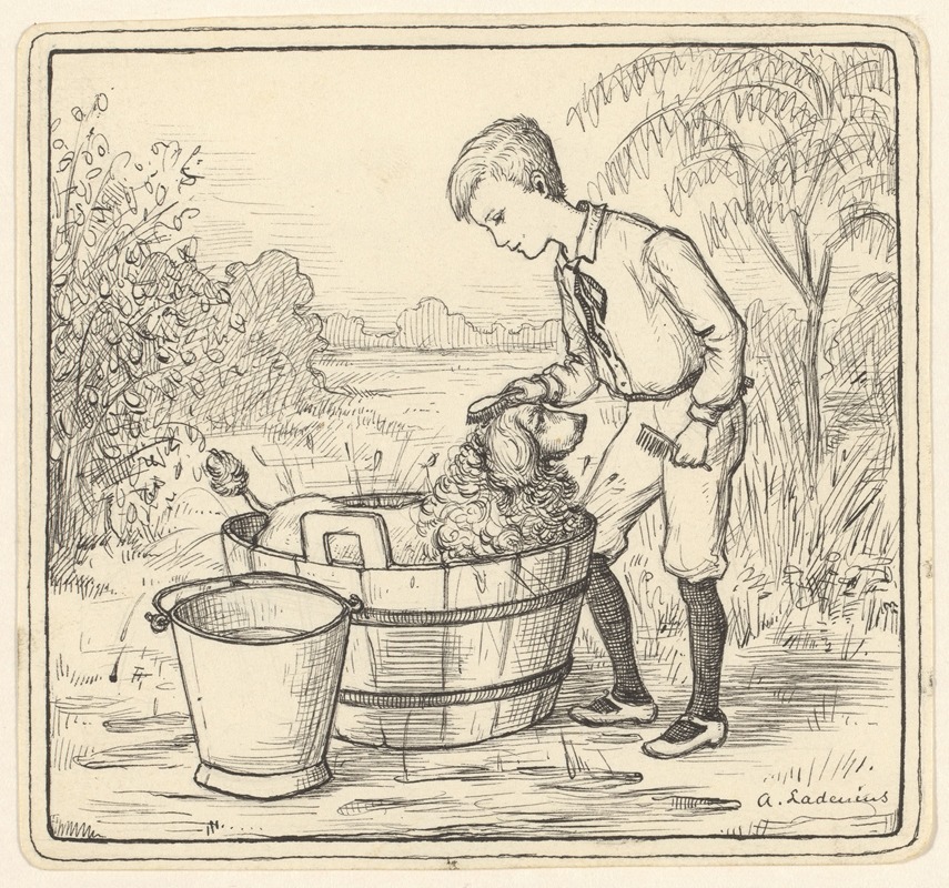 Adri Ladenius - Hein wast een hond in een tobbe