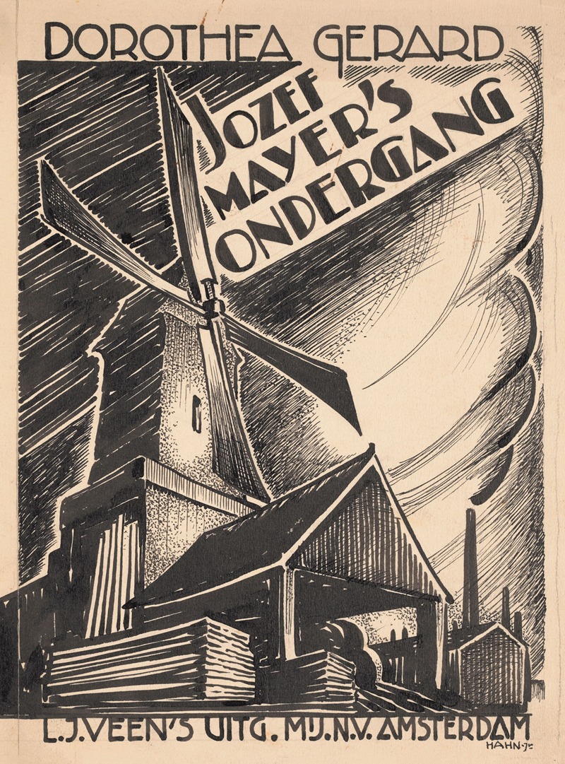 Albert Hahn - Bandontwerp voor Dorothea Gerard, Jozef Mayer’s ondergang (Sawdust)
