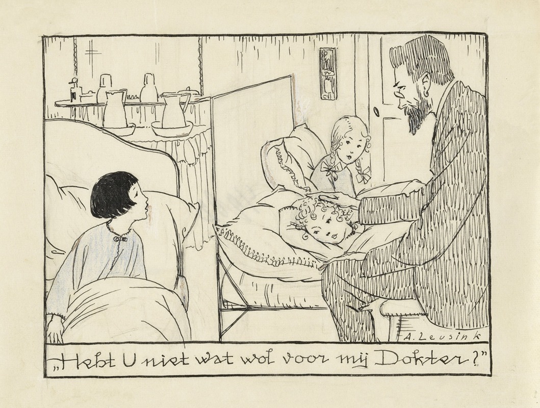 Anny Leusink - Dokter bezoekt een ziek meisje Hebt u niet wat wol voor mij Dokter