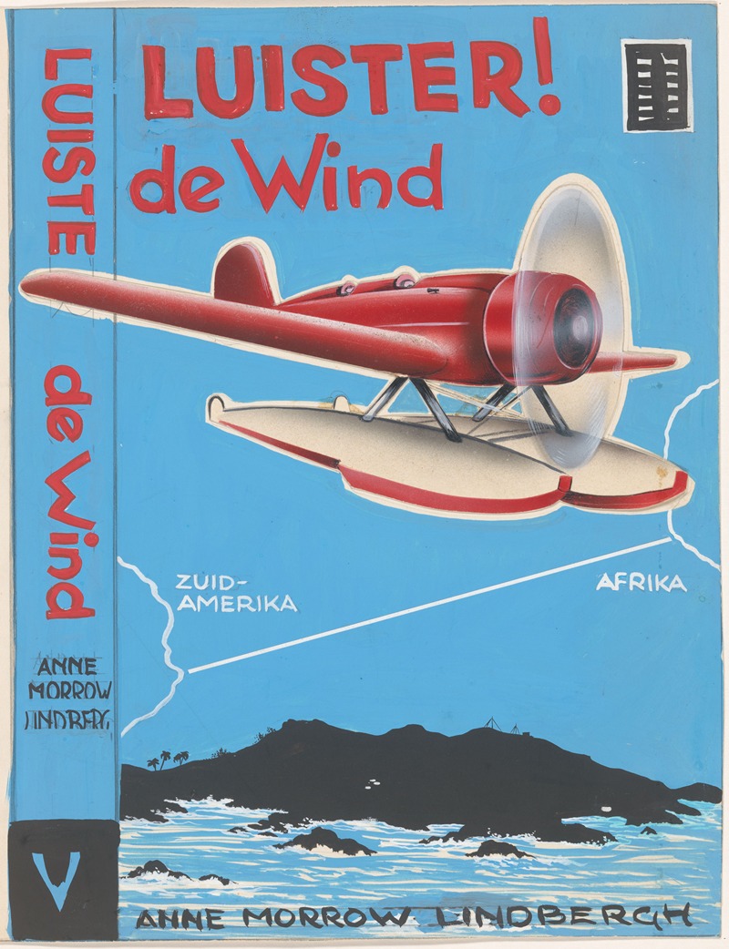 Anonymous - Bandontwerp voor Anne Morrow Lindbergh, Luister De wind (Listen The wind)