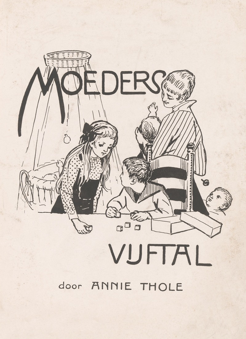 Anonymous - Bandontwerp voor Annie Thole, Moeders vijftal