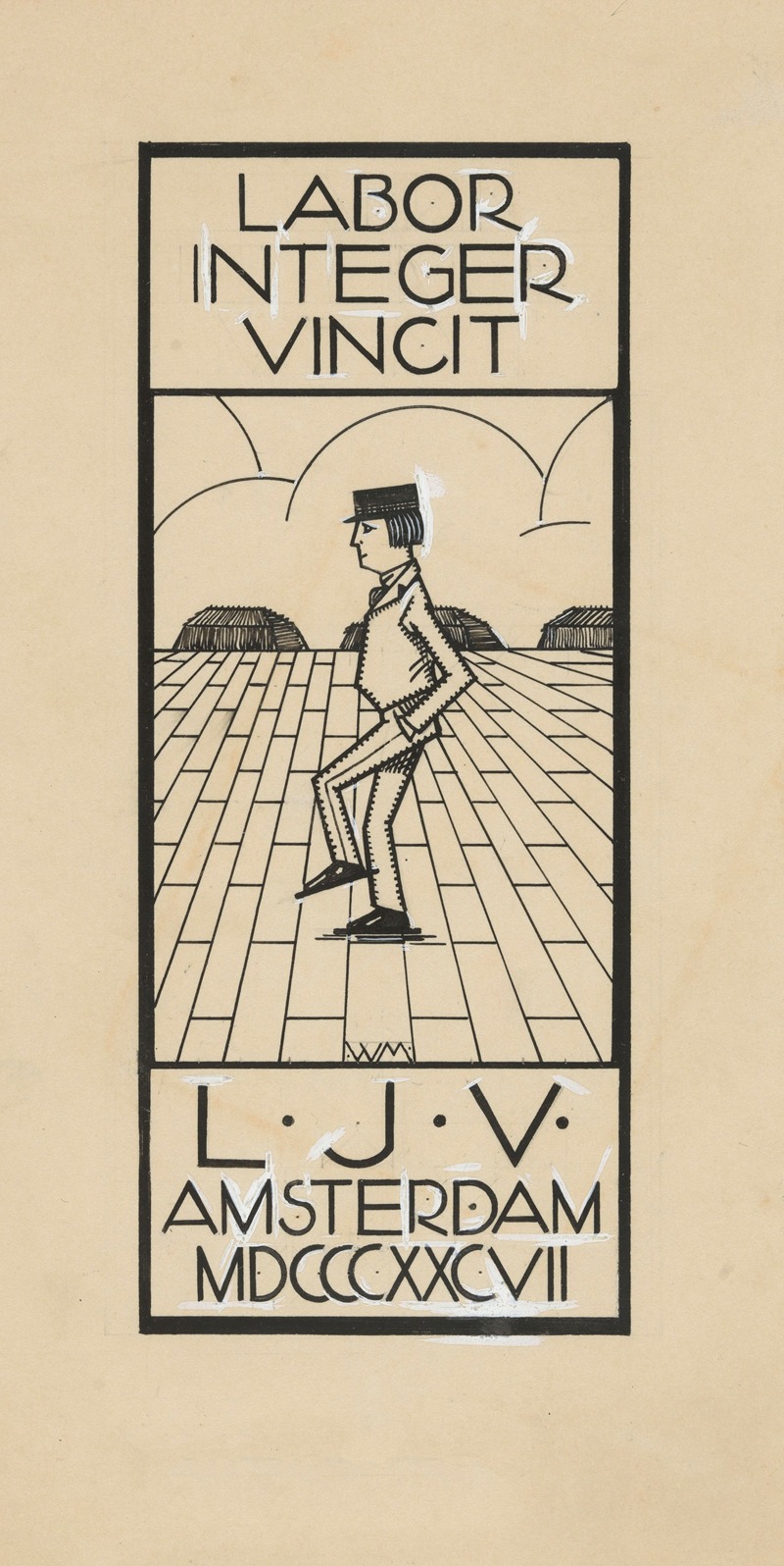 Anonymous - Vignet van Uitgeversmaatschappij L.J. Veen