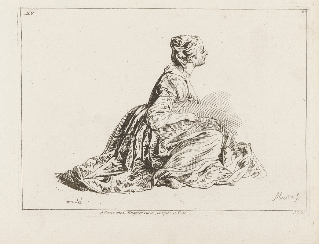 Antoine Watteau - Costume Plate No. 199
