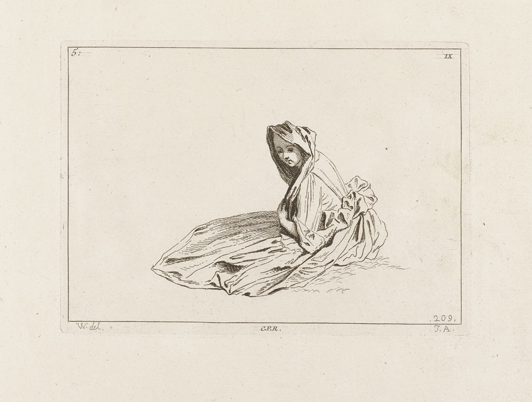 Antoine Watteau - Costume Plate No. 209
