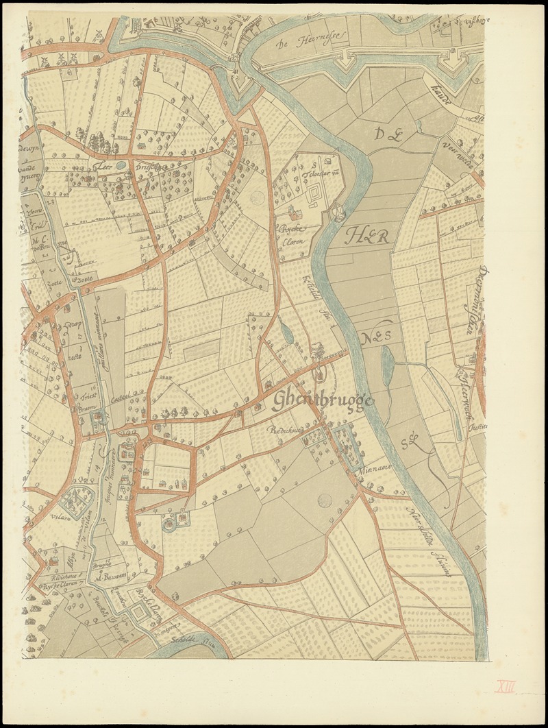 Armand Heins - Maps of Ghent drawn in 1619 by surveyor Jacq. Horenbault Pl.05