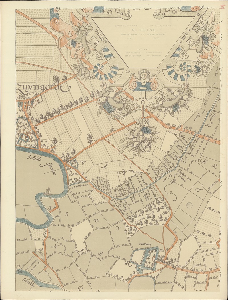 Armand Heins - Maps of Ghent drawn in 1619 by surveyor Jacq. Horenbault Pl.12