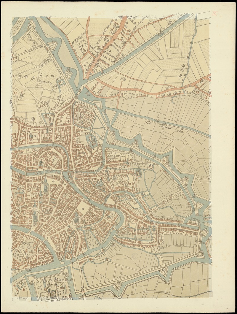 Armand Heins - Maps of Ghent drawn in 1619 by surveyor Jacq. Horenbault Pl.15
