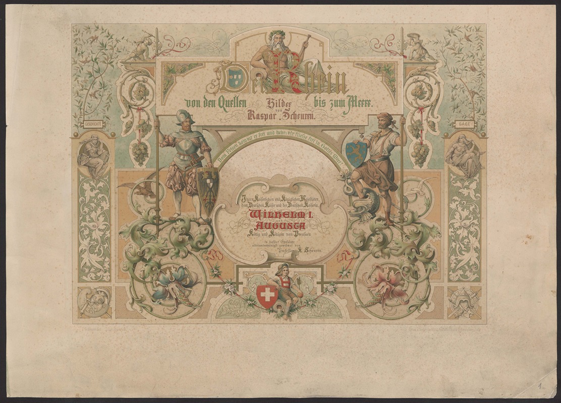 Caspar Scheuren - Der Rhein von den Quellen bis zum Meere – Title page