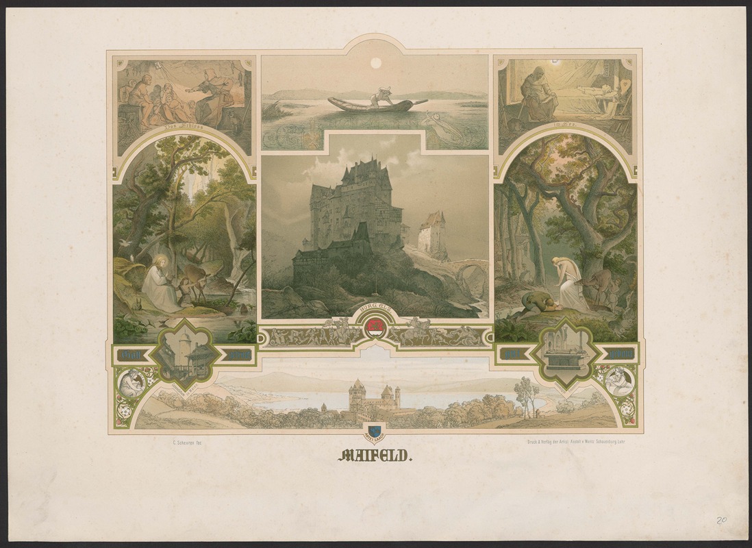 Caspar Scheuren - Maifeld und Burg Eltz