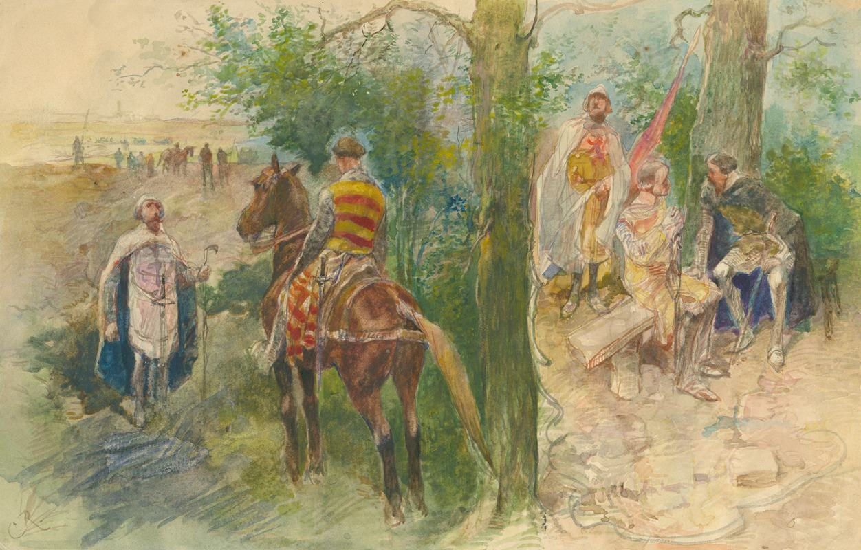 Charles Rochussen - Scenes from the Middle Ages