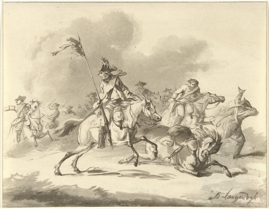 Christiaan Josi - Vluchtende ruiters