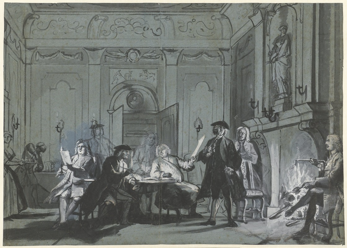 Cornelis Troost - Samenkomst met kunstbeschouwing